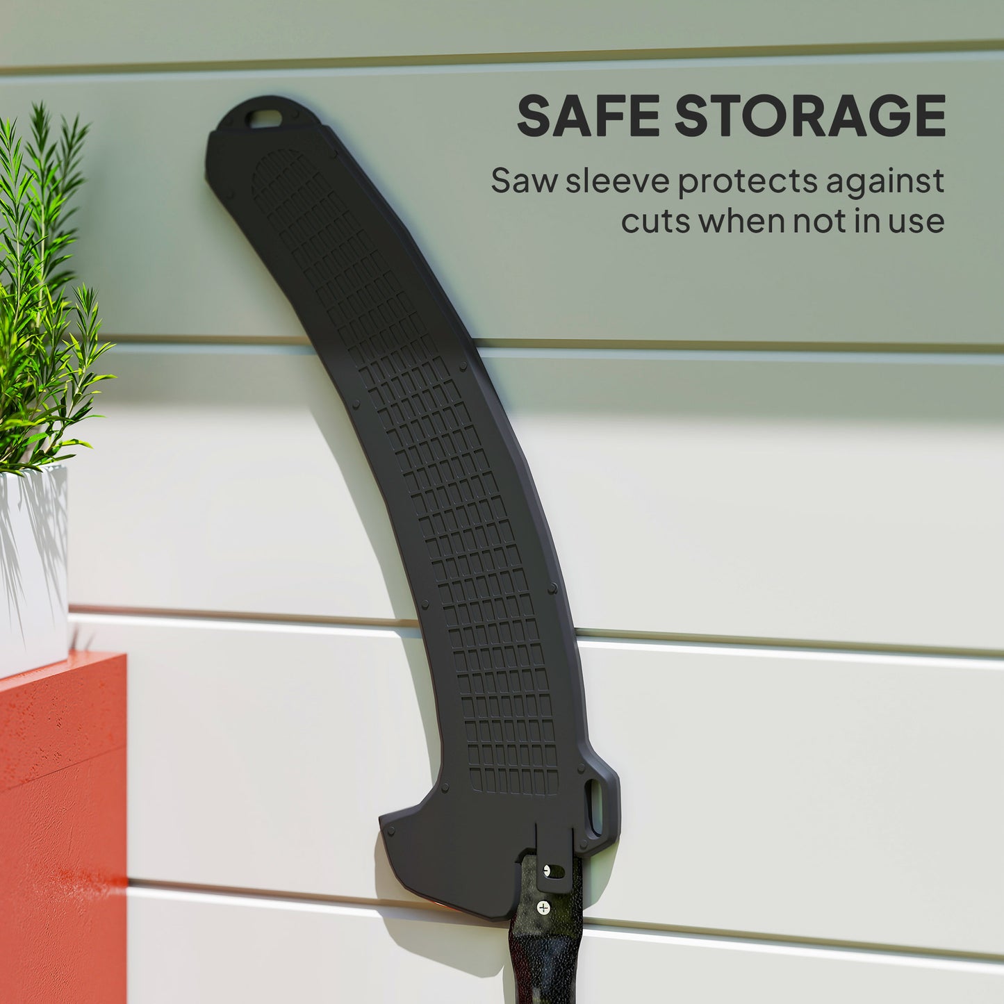 Outsunny Manual Pole Saw, 1.8-2.9 m Extendable Tree Pruner, Tree Lopper Long Reach Telescopic with Extendable Handle & 40 cm Saw for Tree Trimming