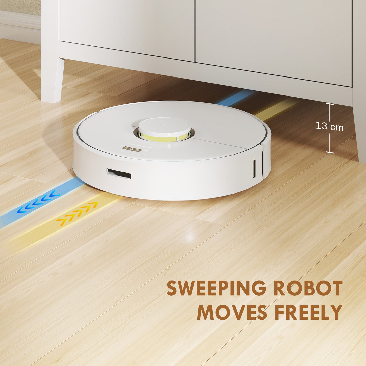 HOMCOM Farmhouse Style Sideboard - White