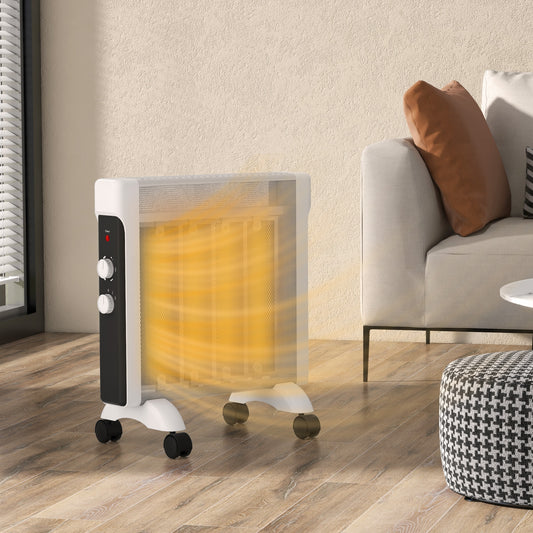 HOMCOM 2kW Electric Heater, 10-45â„ƒ Temperature - White