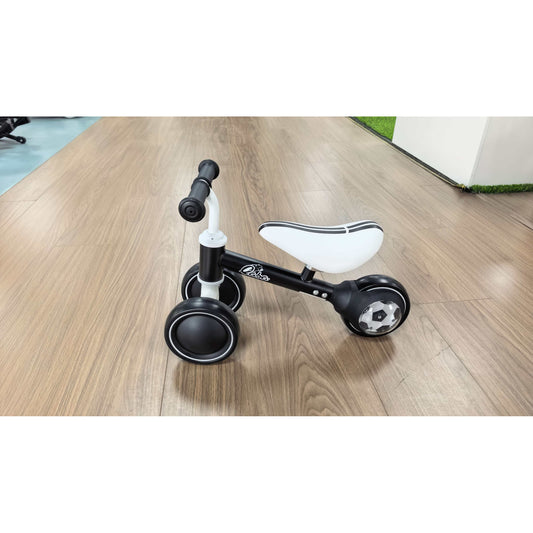 AIYAPLAY Balance Bike for Kids 1-2 Years, Toddler Bike with Adjustable Seat and Lighting Rear Wheels for Boys and Girls, Black