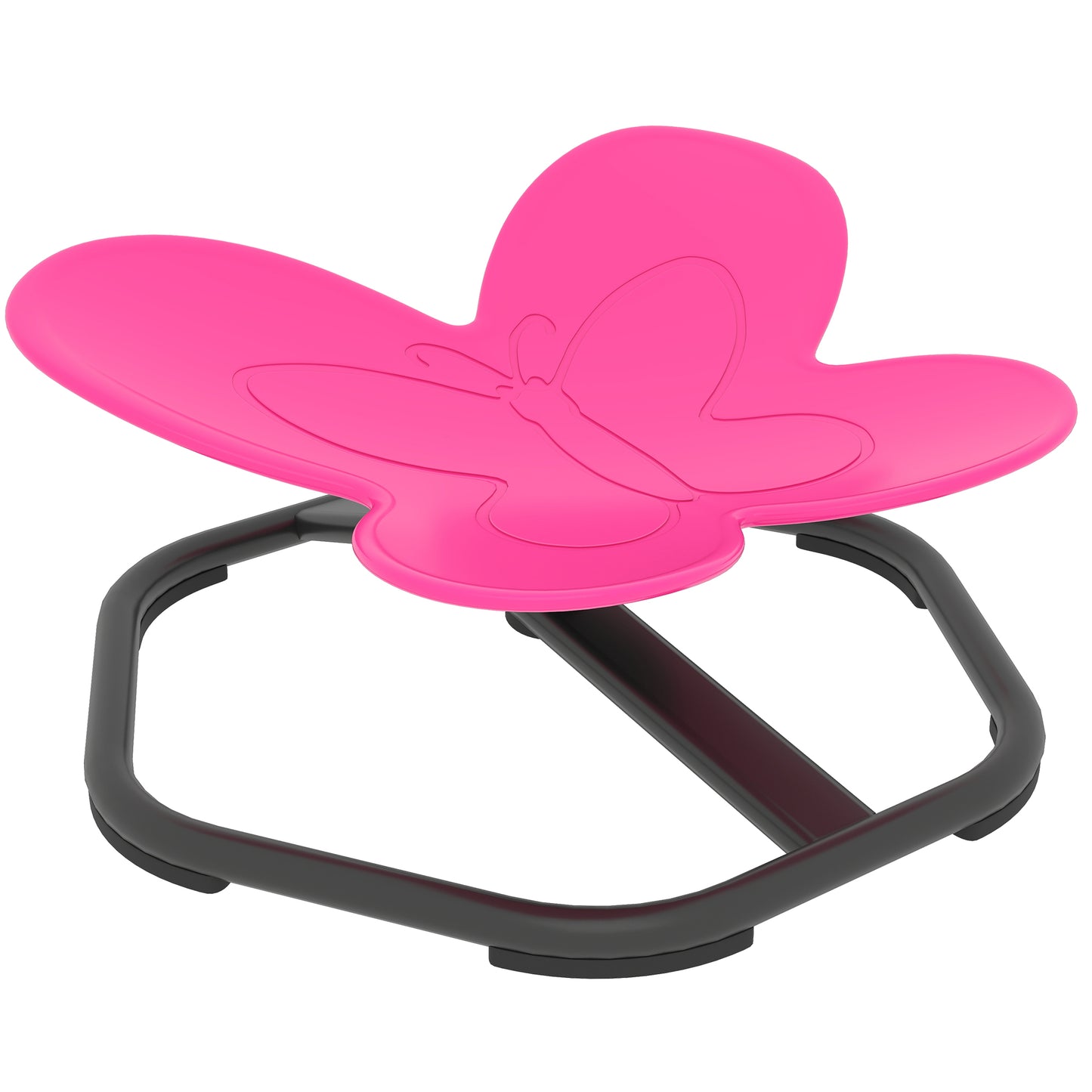 AIYAPLAY Butterfly-Shaped-kids Swivel Chair, Sensory Spinning Chair for Balance, Coordination Training, Pink Default Title