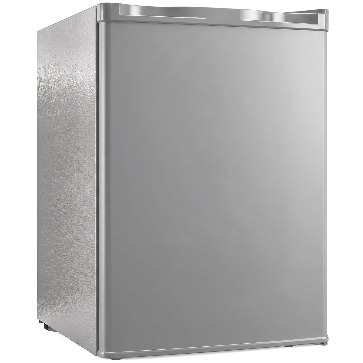 HOMCOM 73 L Mini Fridge with Chiller Box, Single Door Compact Refrigerator, Adjustable Thermostat, Reversible Door, Grey Default Title