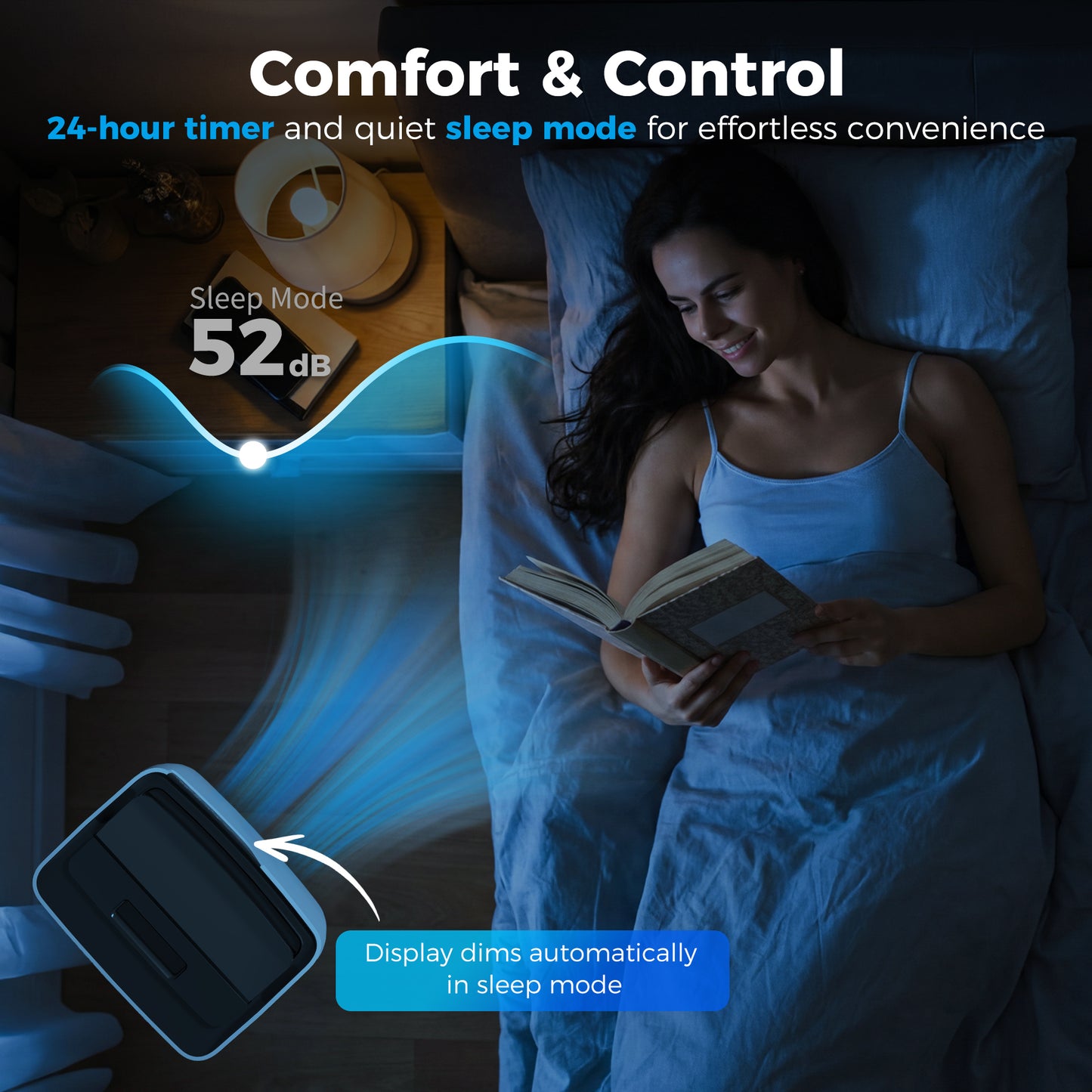 HOMCOM Portable Air Conditioner 12000 BTU, 4-in-1 AC Unit with Cool, Dehumidifier, Fan, Sleep Mode, WiFi Voice Remote Control