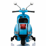 Licensed Vespa 12V Electric Ride On Motorbike (Blue)