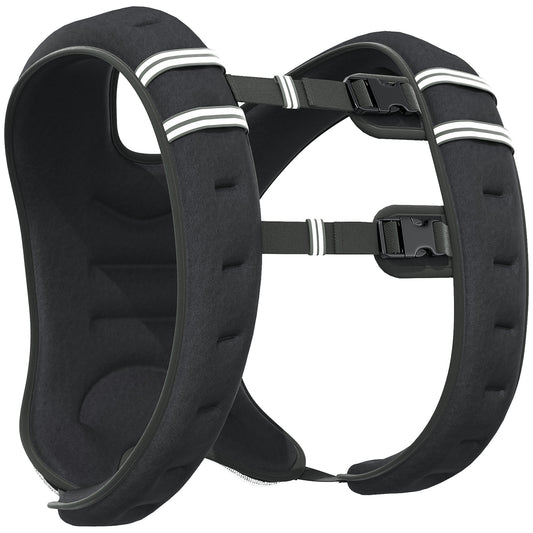 HOMCOM 5KG Weighted Vest, Running Weight Vest with Adjustable Strap, Convenient Pocket and Reflective Strips for Men and Women