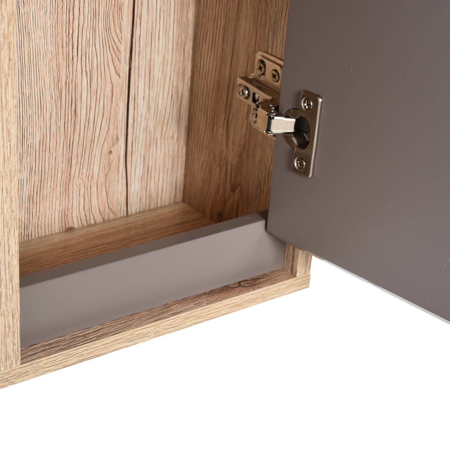 HOMCOM Bathroom Mirror Cabinet, Wall-Mounted Bathroom Cabinet with Mirror and Adjustable Inner Shelf,  57L x 14.2W x49.2H cm