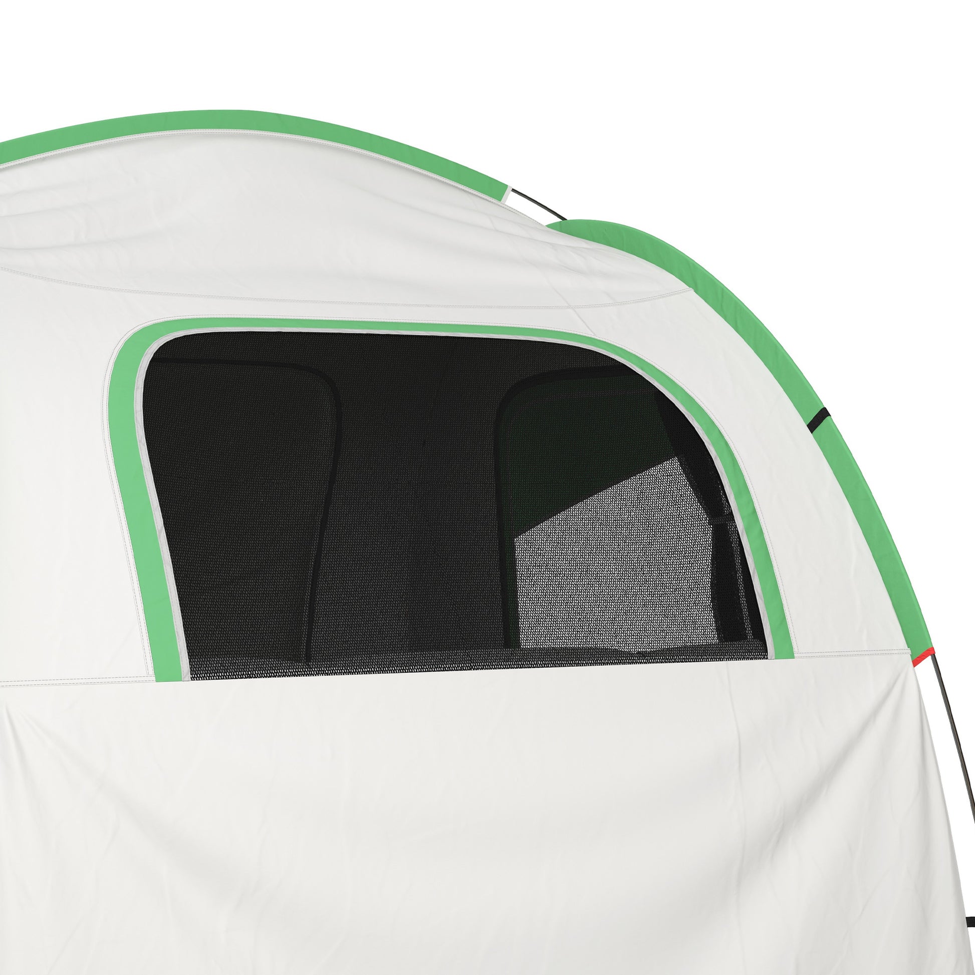 Outsunny SUV Car Tent for Camping, Waterproof PU2000mm, 5 Man Tailgate Tent, 2.4 x 2.1 m, Grey and Green