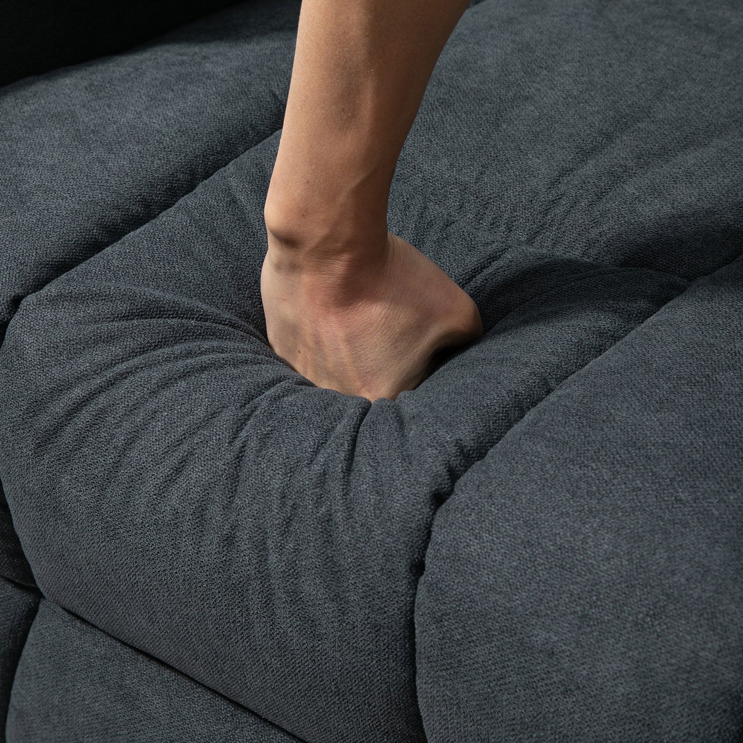 HOMCOM Electric Riser Recliner Armchairï¼Œ Oversized Chair with Cup Holder & Side Pockets for Elderly in Living Room, Charcoal Grey