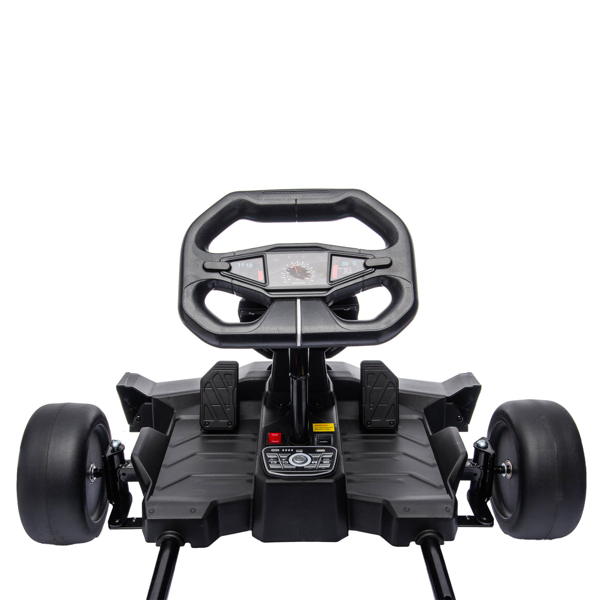 AIYAPLAY 24V Electric Go Kart for Kids 6-12 Years with Drift Mode, Adjustable Seat, 3 Speed, Slow Start, Black