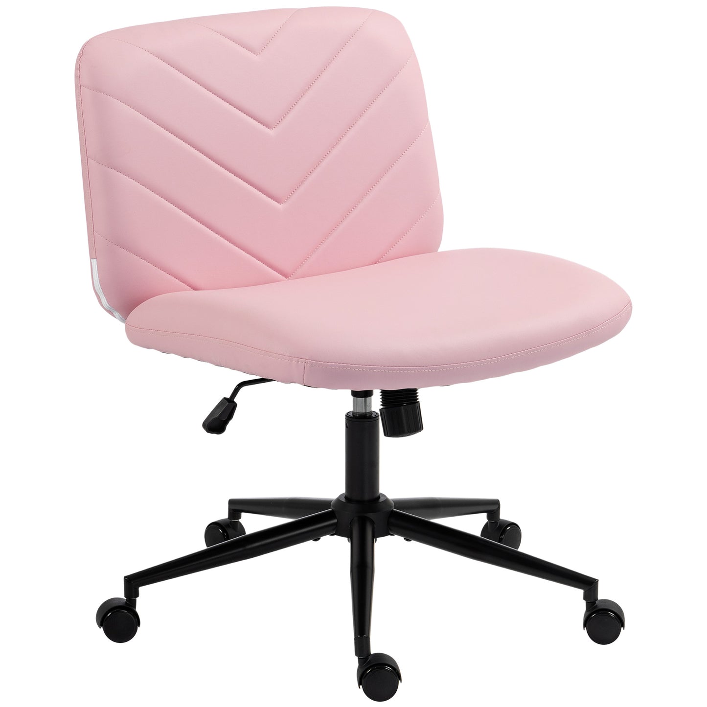HOMCOM extra nail tech rolling retro fabric cute teenager arms hairdresser on chairs desks spinny comfortable beauty