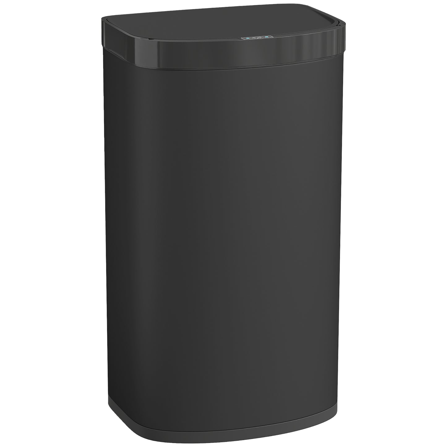 HOMCOM 55L Sensor Bin with Soft-Close Lid, Automatic Touchless Motion Sensor Kitchen Bin with Fingerprint Resistant Stainless Steel for Hygienic Gyms, Home Office Use, Black Default Title