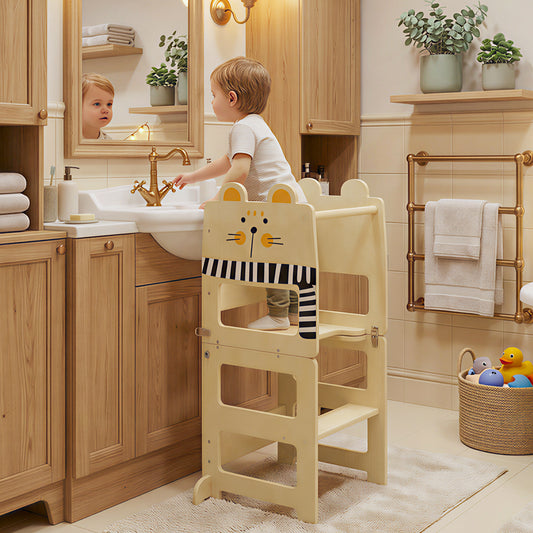<ul style="list-style:disc;margin-left:15px;"><li>Stable security: This toddler step stool uses thick multilayer boards
