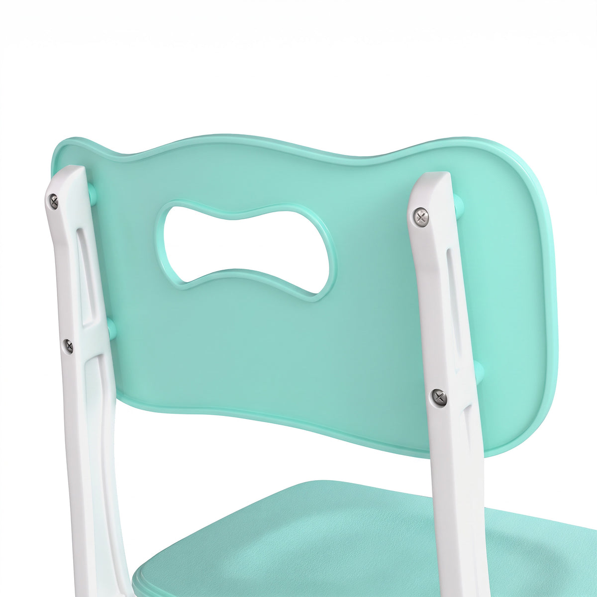 AIYAPLAY 2 PCS Kids Desk Chairs, 3 Level Height Adjustable Children's Chairs with Backrest for 1.5-8 Years, Max Load 50KG, Green