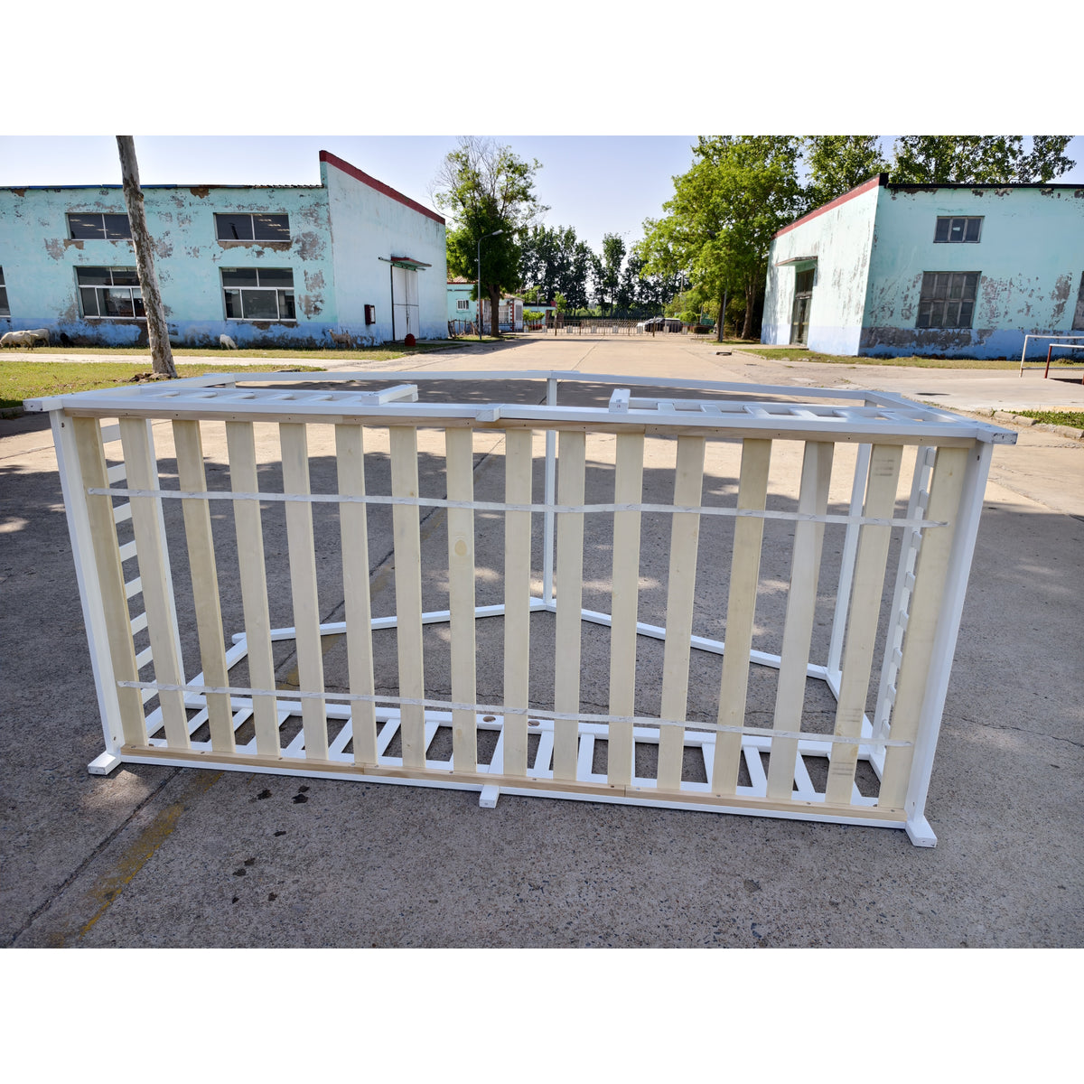 AIYAPLAY Wooden Kids House Single Bed Frame, Solid Pine Wood Toddler Bed with Dual Guardrails for Children, Boys, Girls, White