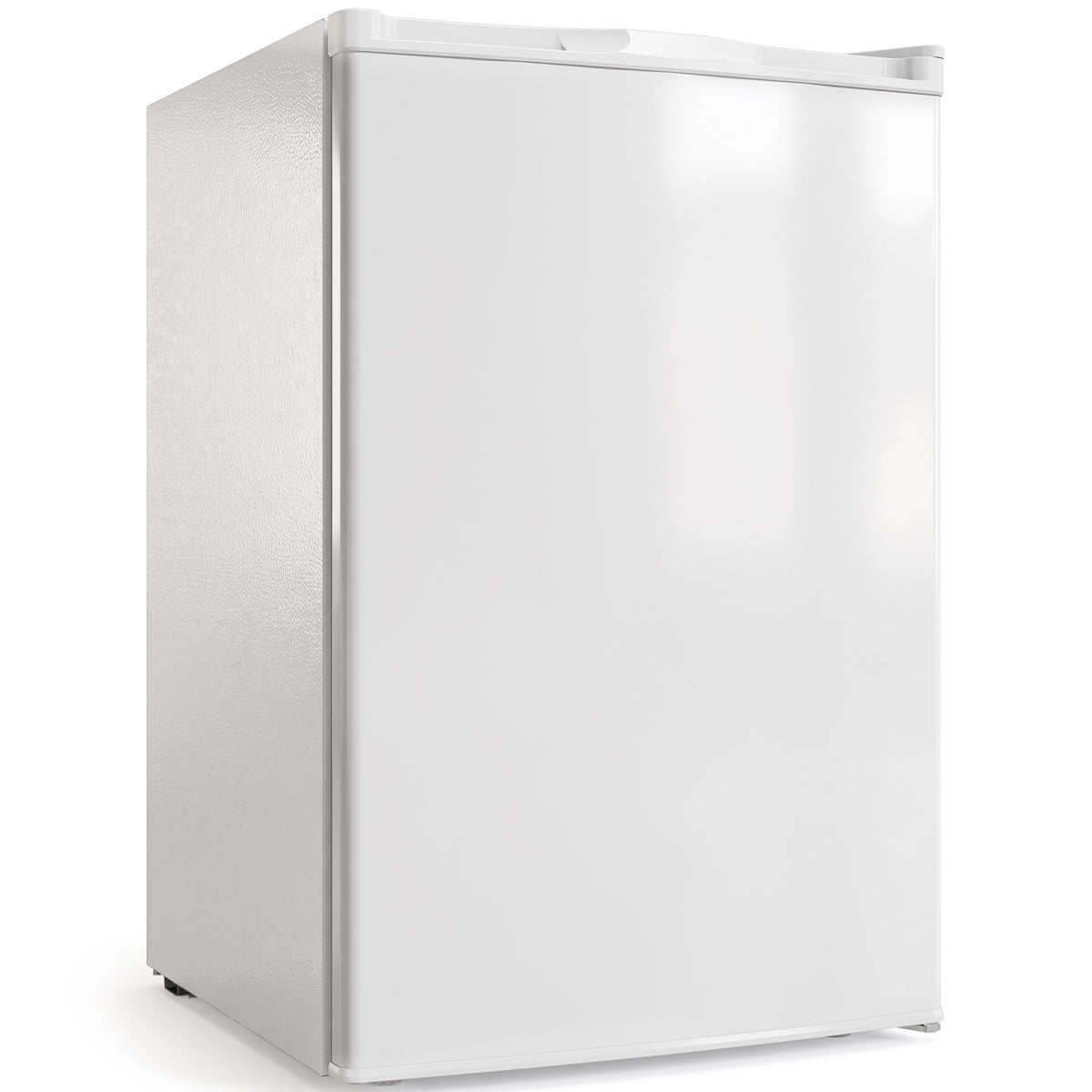HOMCOM 85L Mini Freezer Countertop, Compact Freestanding Upright Freezer with Reversible Door, Removable Glass Shelves, White Default Title