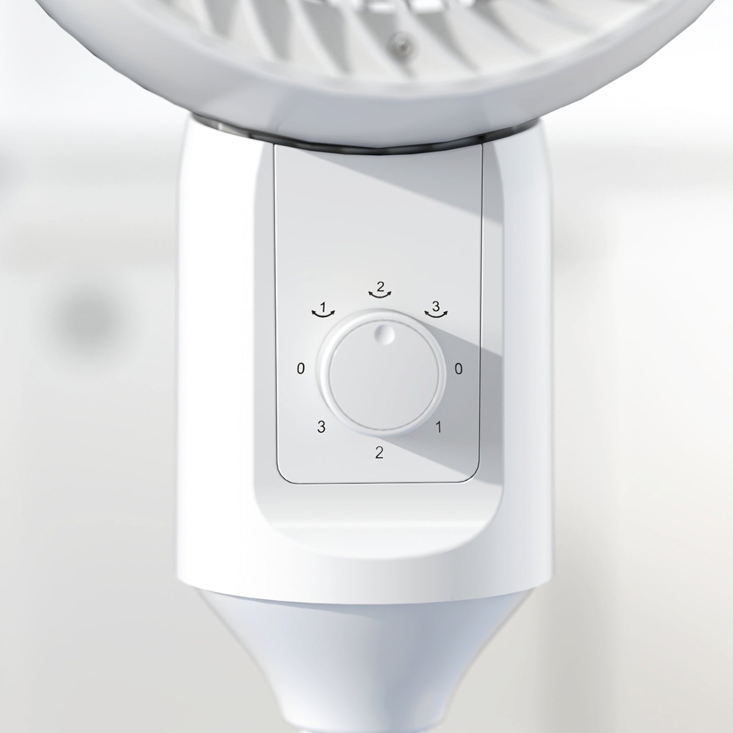 HOMCOM 9" Pedestal Fan, 70° Oscillation 90° Vertical Tilt Oscillating Air Circulator with 3 Speeds, Standing Fan for Home Office, Bedroom, White