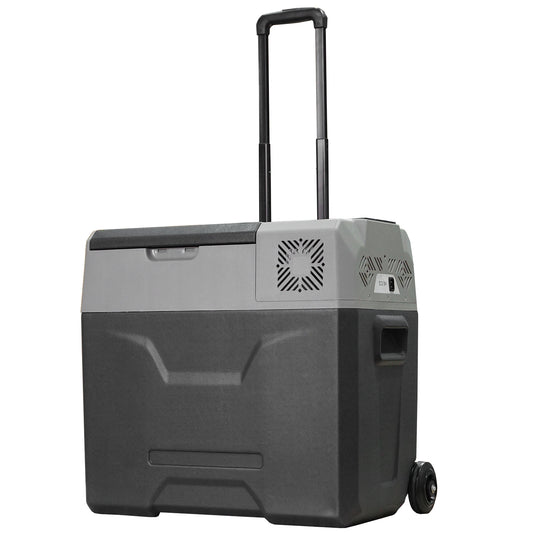 HOMCOM Car Refrigerator, Portable 12/24V 50 Litre Compressor Fridge Freezer, Electric Cooler Box for Camping, Travel, Picnic, Down to -20â„ƒ
