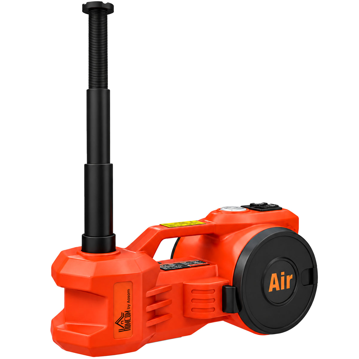 HOMCOM Electric Car Jack Kit, 5Ton 12V Electric Hydraulic Car Jack Lift with 15.5-45 cm Lift, Air Pump, Reflective Case, Orange Default Title