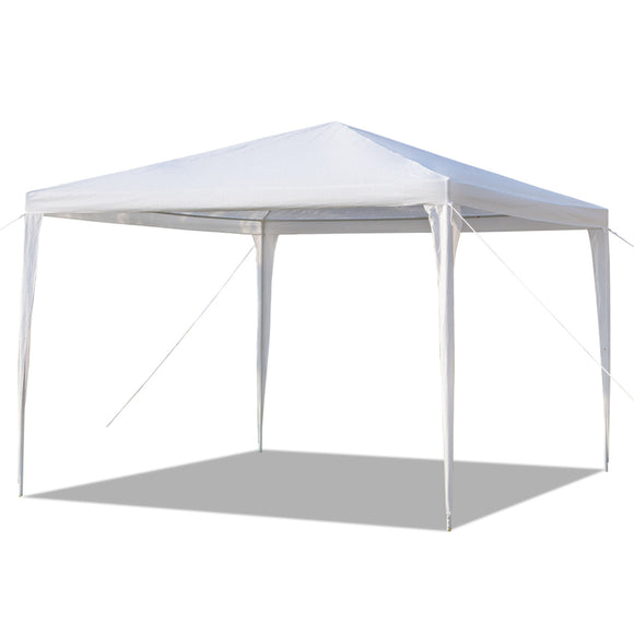 3 x 3m Waterproof Tent with Spiral Tubes - White