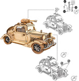 Robotime Rolife Vintage Car Model 3D Wooden Puzzle Toys For Chilidren Kids Adult