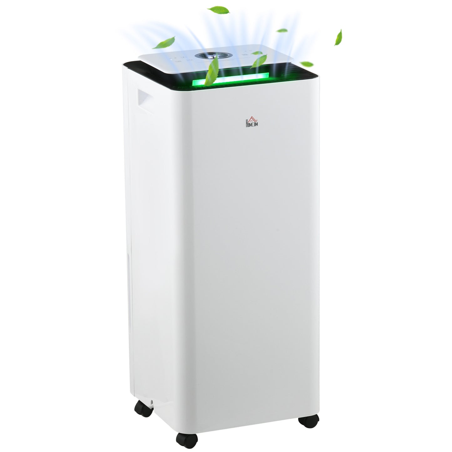 HOMCOM 3500mL Portable Dehumidifier with Air Purifier, 24H Timer, 5 Modes, 16L/Day, for Home Laundry, White Default Title