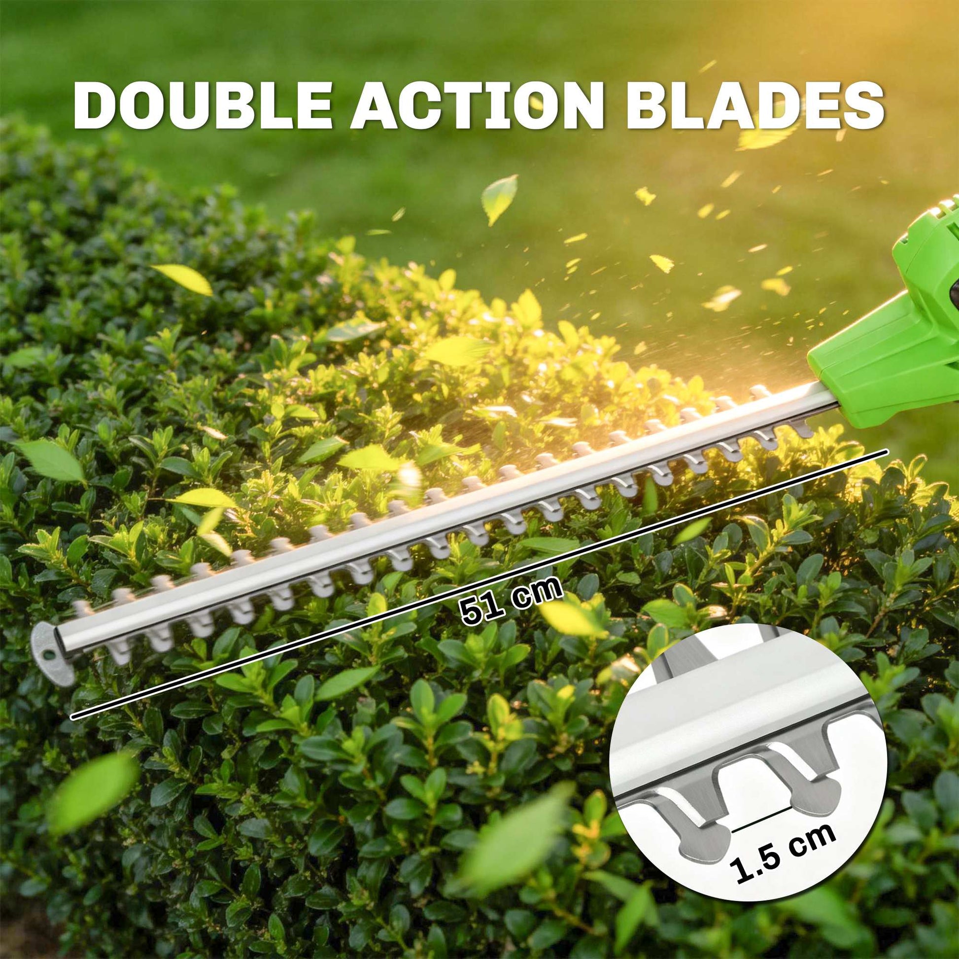 Outsunny 2.6m Corded Extendable Hedge Trimmer with 90Â° Adjustable Head, 450W Telescopic Electric Hedge Cutter Long Reach