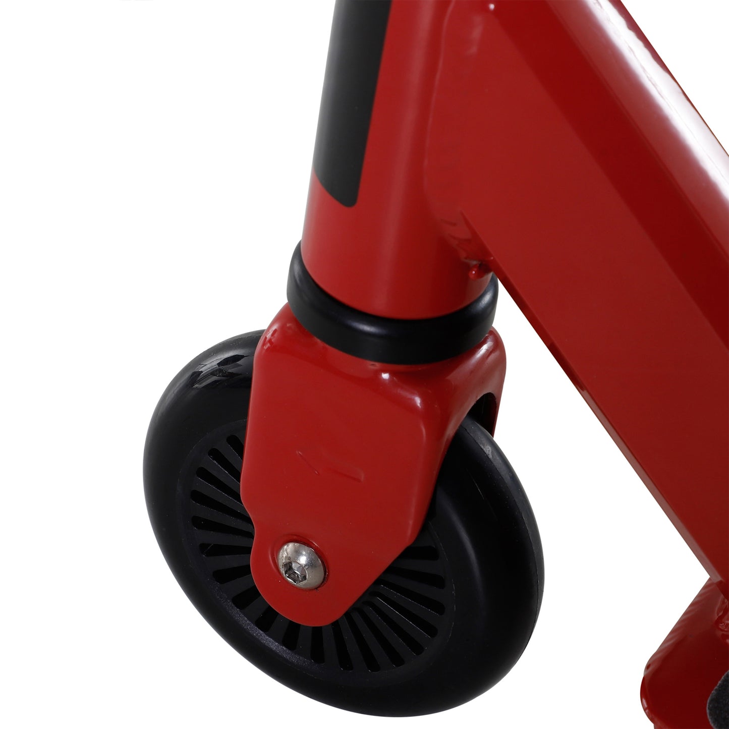 HOMCOM Street Stunt Scooter Intermediate and Beginner Freestyle Tricks Scooters For 14+ Teens Adult w/ Rear Ï†10cm Wheel & Brake - Red