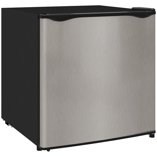 HOMCOM 35L Mini Freezer, -24â„ƒ to -14â„ƒ Temperature - Silver Tone