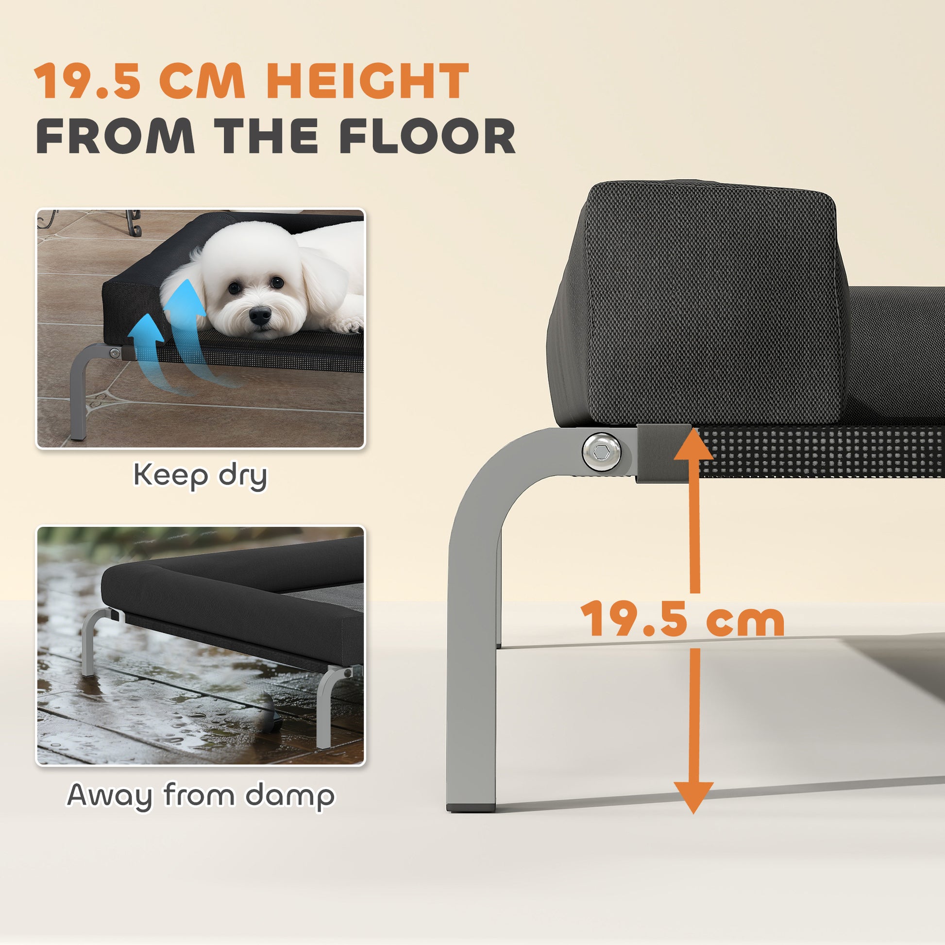  keeping your pet dry and comfortable both indoors and outdoors.</li><li>Enhanced relaxation: Equipped with a three-sided and U-shaped soft pillow