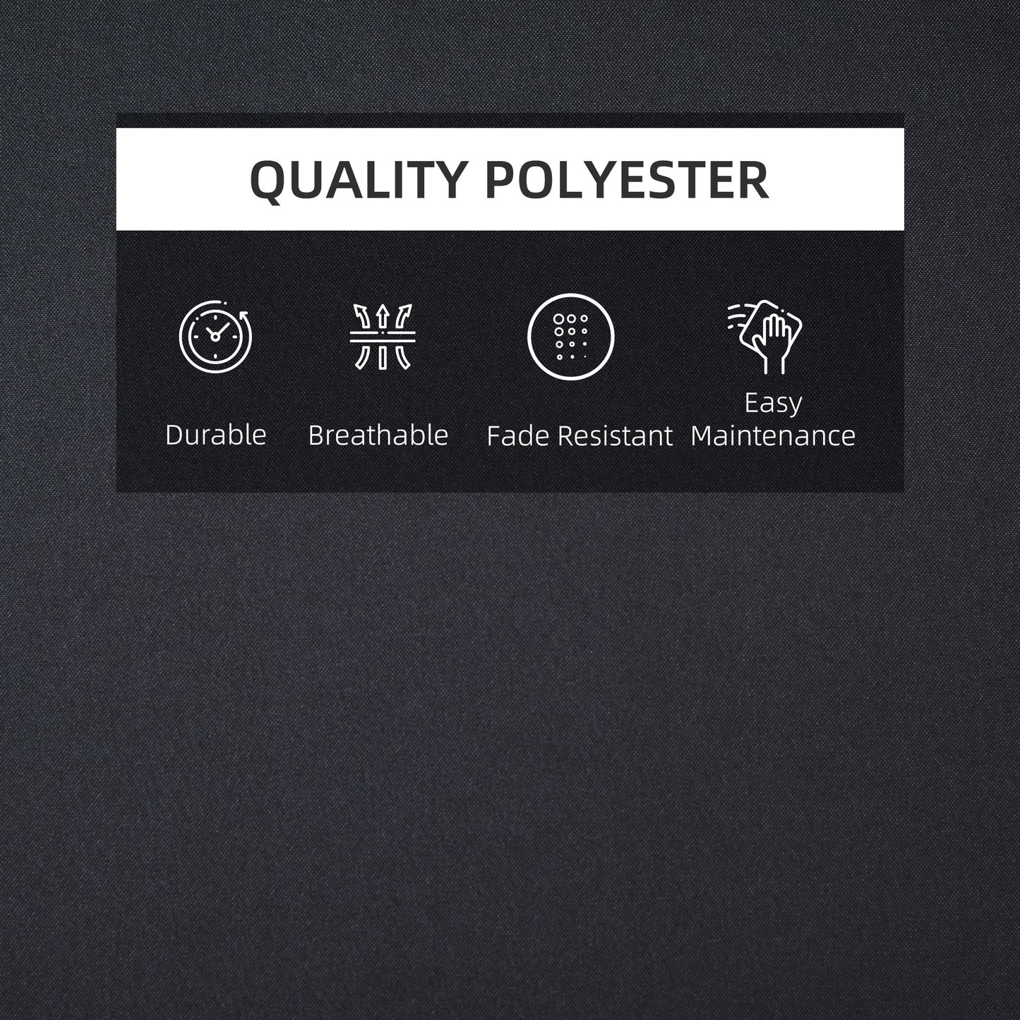 Outsunny Garden Sun Lounger Cushion Replacement Soft Sunbed Reclining Chair Relaxer Pad with Pillow, Cushion ONLY - Black