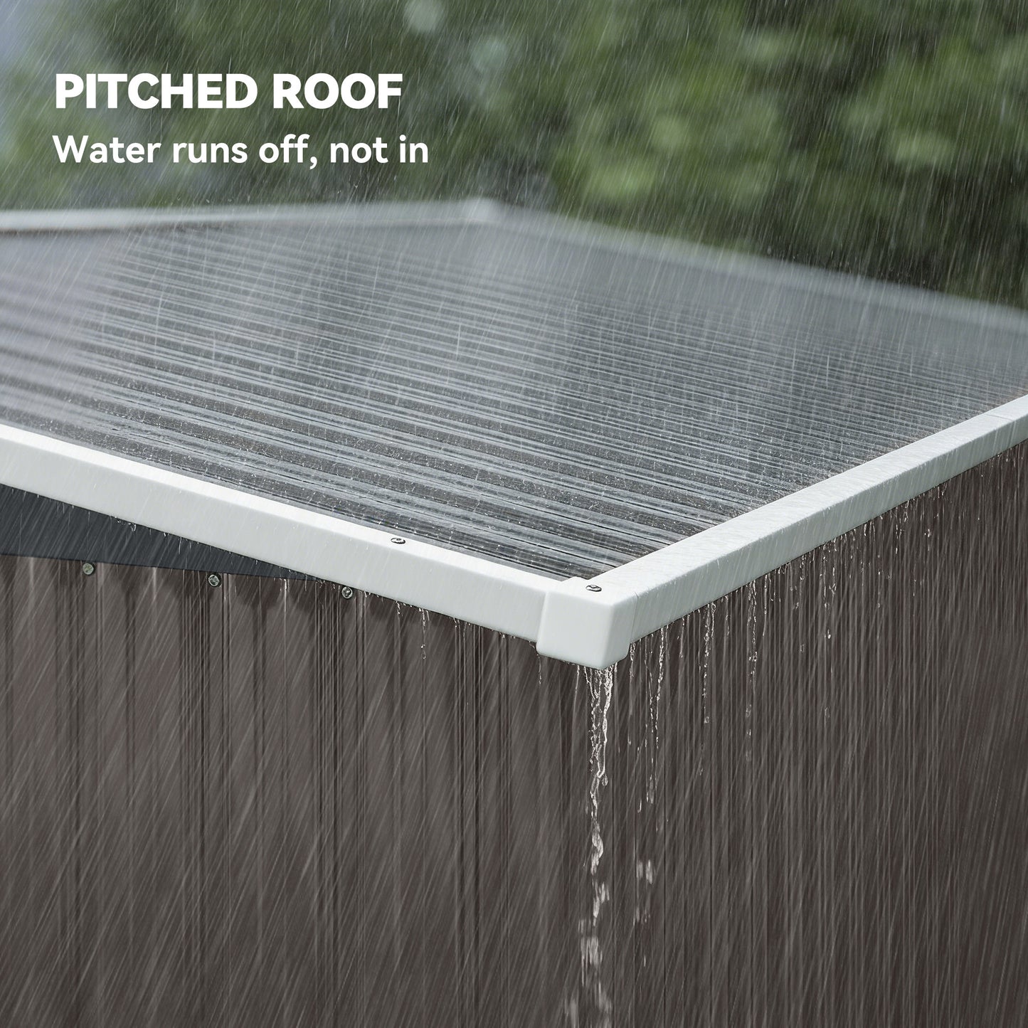 Outsunny 7.5 x 4.3ft Metal Garden Storage Shed, Waterproof Outdoor Shed with Triple Lockable Door, Gloves, Vents, Light Grey