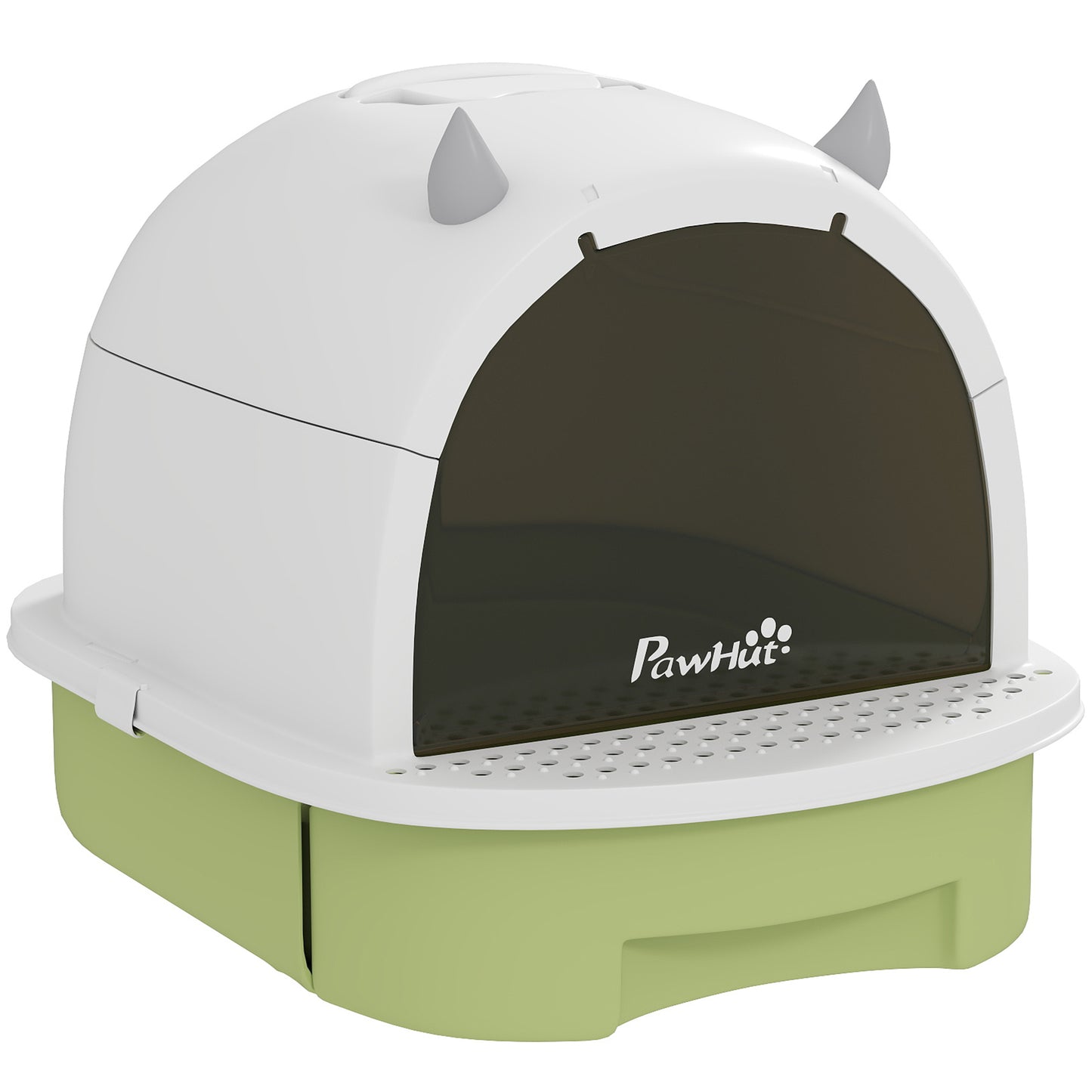 PawHut Enclosed Cat Litter Box w/ Pull-Out Drawer, Scoop, Deodorising Bags for Odour Control, Privacy, Portable, Easy to Clean Default Title