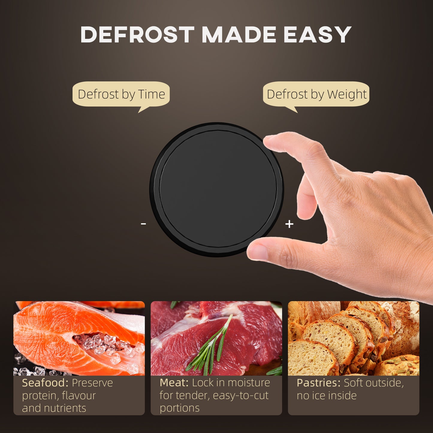 HOMCOM 23L 800W Microwave Oven, Digital Solo Microwave with 10 Power Levels, Automatic Defrost, 8 Auto Cook Menus, 60 Minutes Timer, Clock, Easy Clean, Small Black Microwave