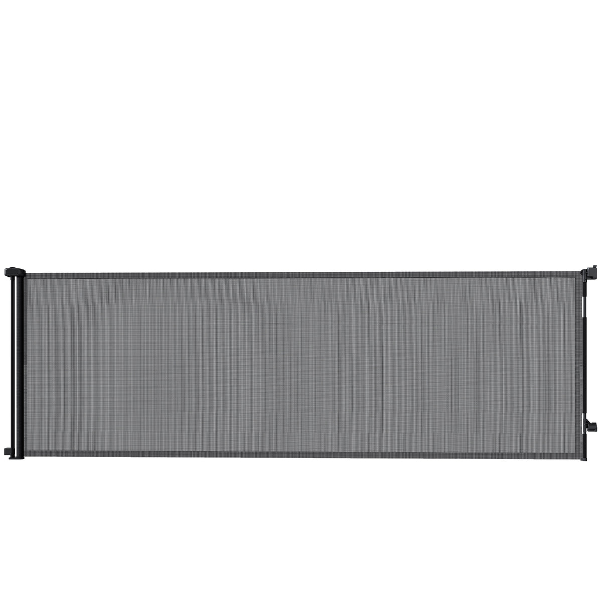 PawHut Retractable Dog Gate, Extends to 300 cm Wide & 104 cm Tall, Mesh Pet Gate Single Hand Operation, for Stairs Doorways Default Title