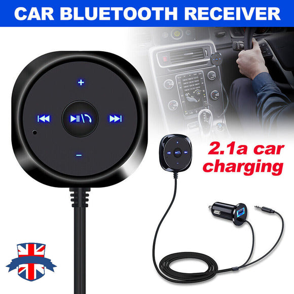 AUX-in Bluetooth Wireless Receiver Adapter Dongle For Car Stereo Audio Speaker