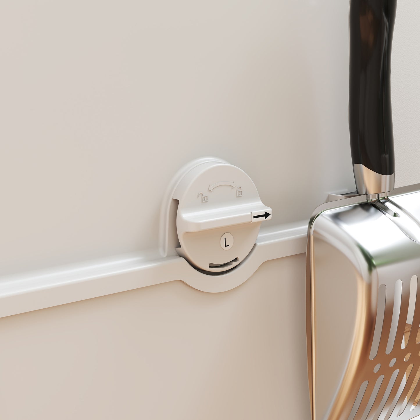 PawHut XL Stainless Steel Litter Box w/ 100Â° Flip Top, Scoop, Side Top Dual Entry, Odor Free, Easy Cleaning, Anti Leakage