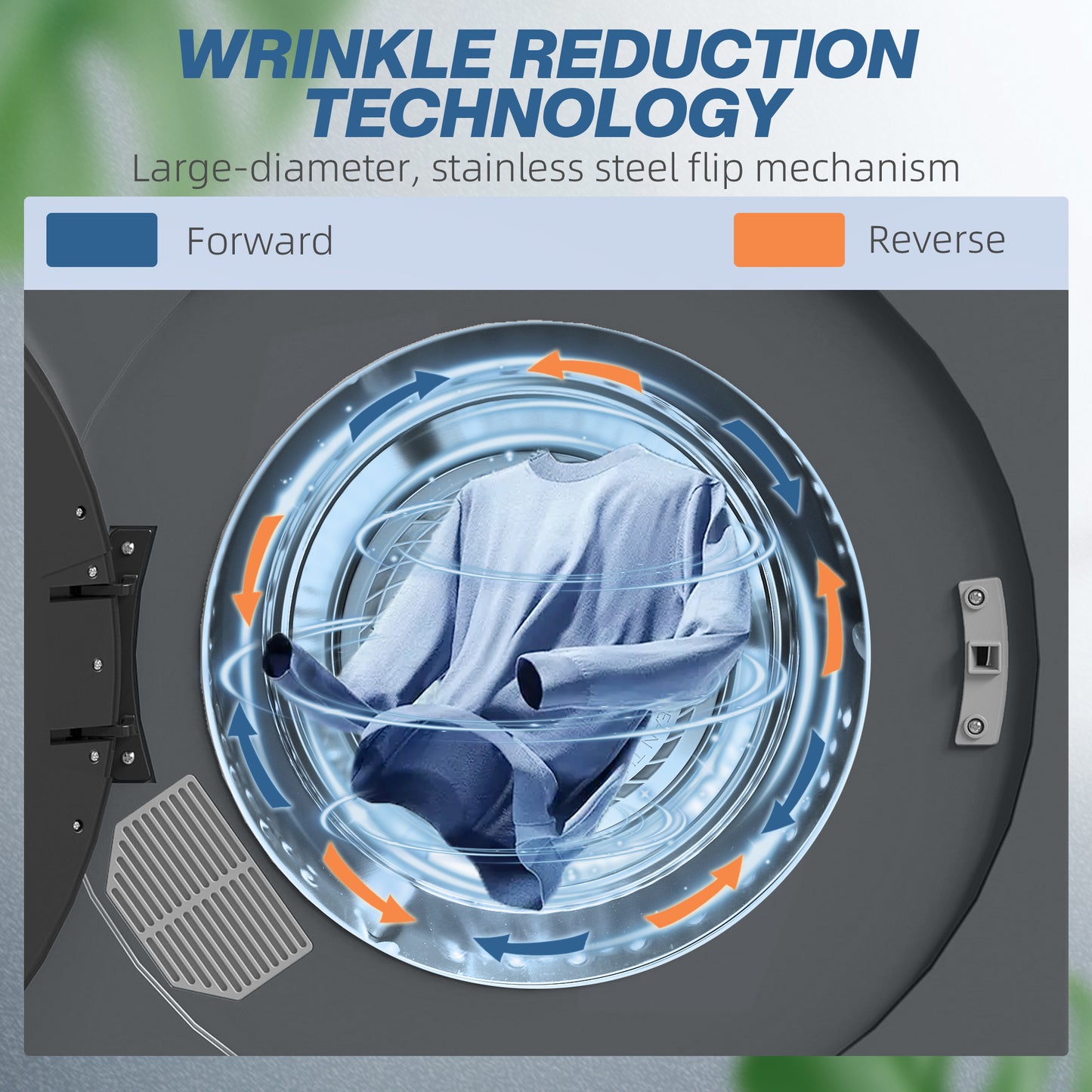 HOMCOM 4kg Compact 40-60  Tumble Dryer - Grey