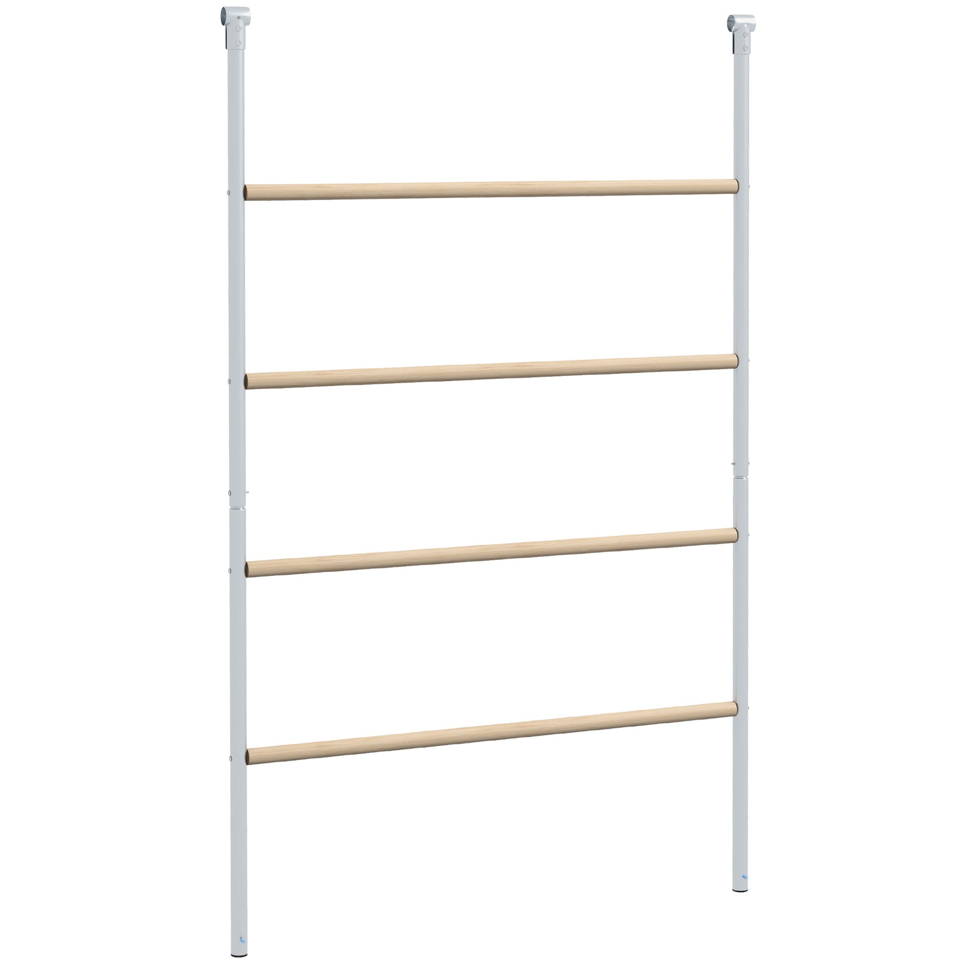PawHut Chicken Perch for Coop, Wooden and Galvanised Steel Roosting Bar Jungle Gym, Chicken Roosting Ladder for Backyard Farm