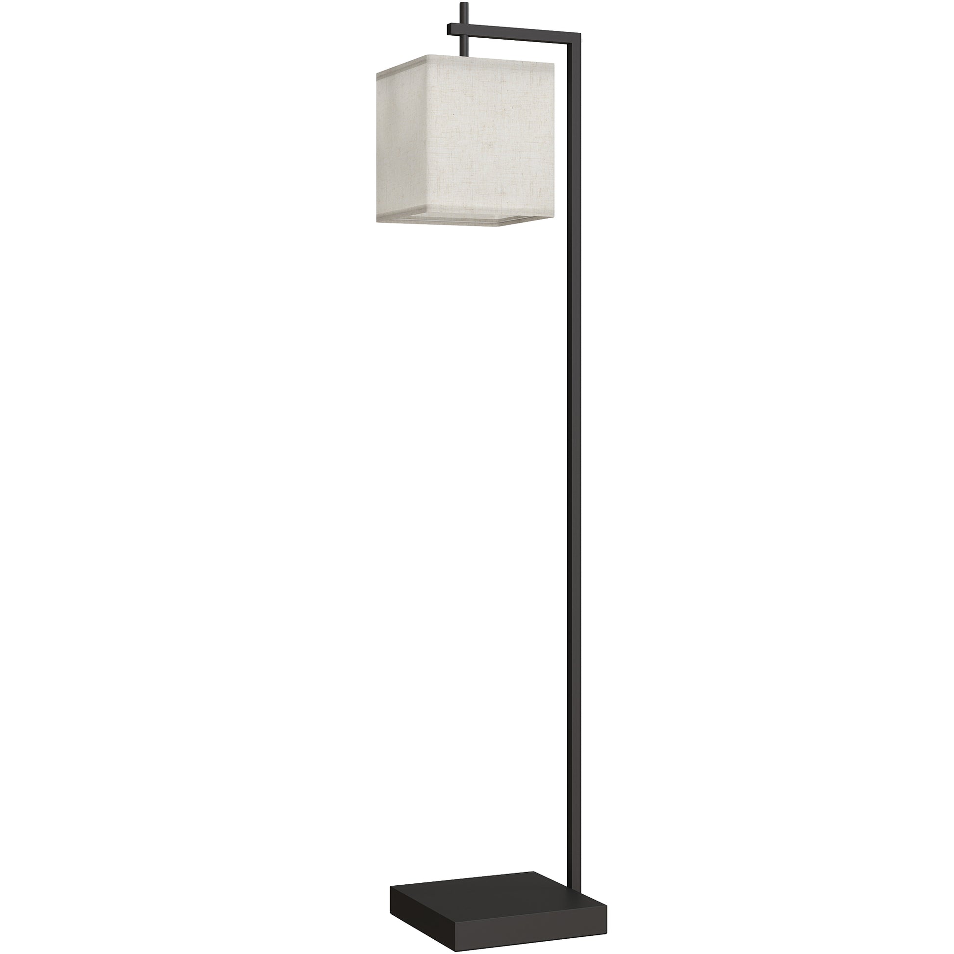 HOMCOM Floor Lamp for Living Room, 66" Modern Tall Standing Lamp with Adjustable Colour Temperatures & 10 Brightness Levels, Remote Control and Foot Switch for Bedroom Office, 9W LED Bulb Included