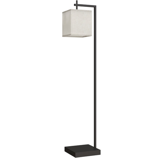 HOMCOM Floor Lamp for Living Room, 66" Modern Tall Standing Lamp with Adjustable Colour Temperatures & 10 Brightness Levels, Remote Control and Foot Switch for Bedroom Office, 9W LED Bulb Included