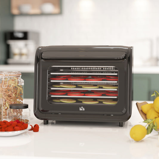 HOMCOM 35-70Â°C Six-Tray Food Dehydrator - Black