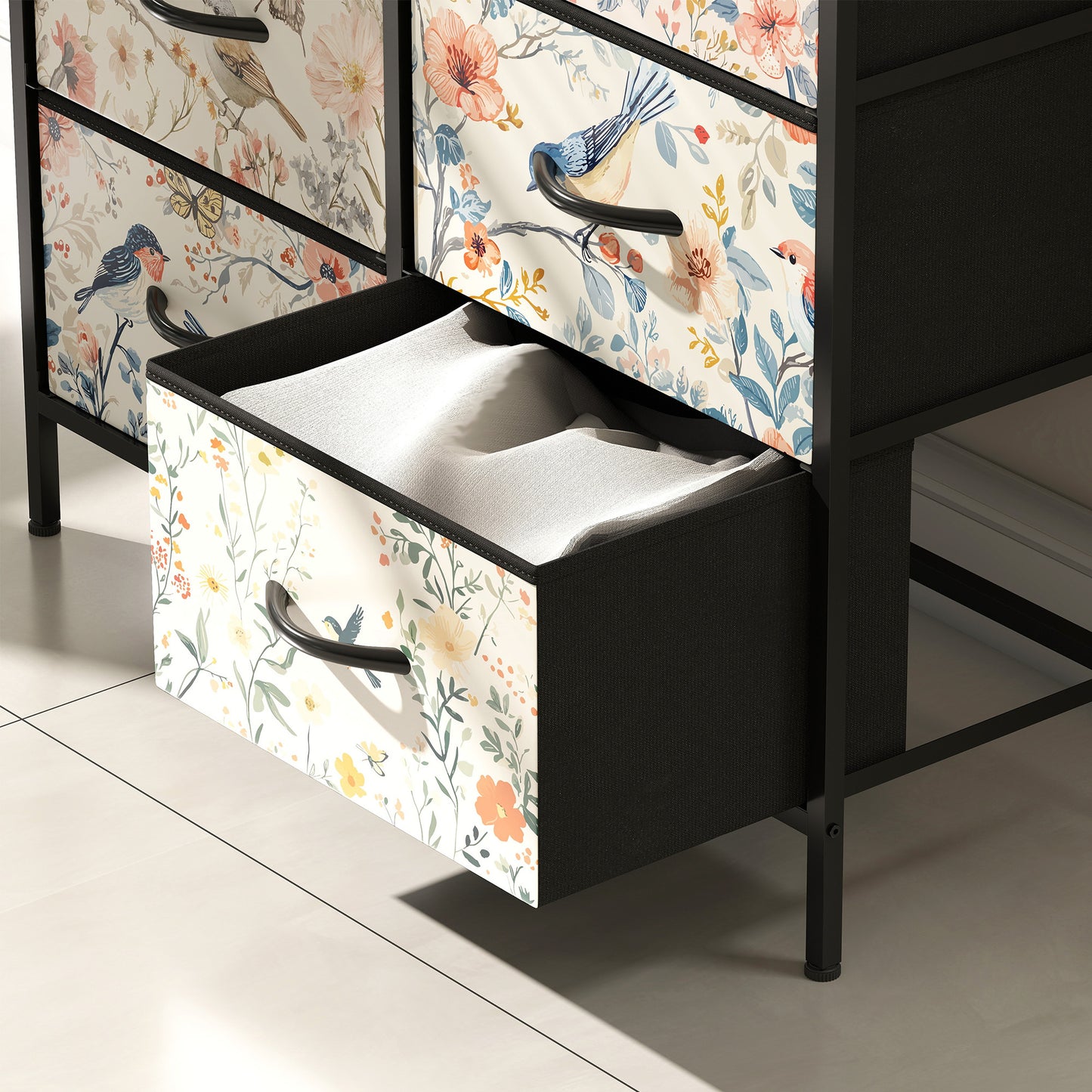 HOMCOM 6-Drawer Chest of Drawers - White