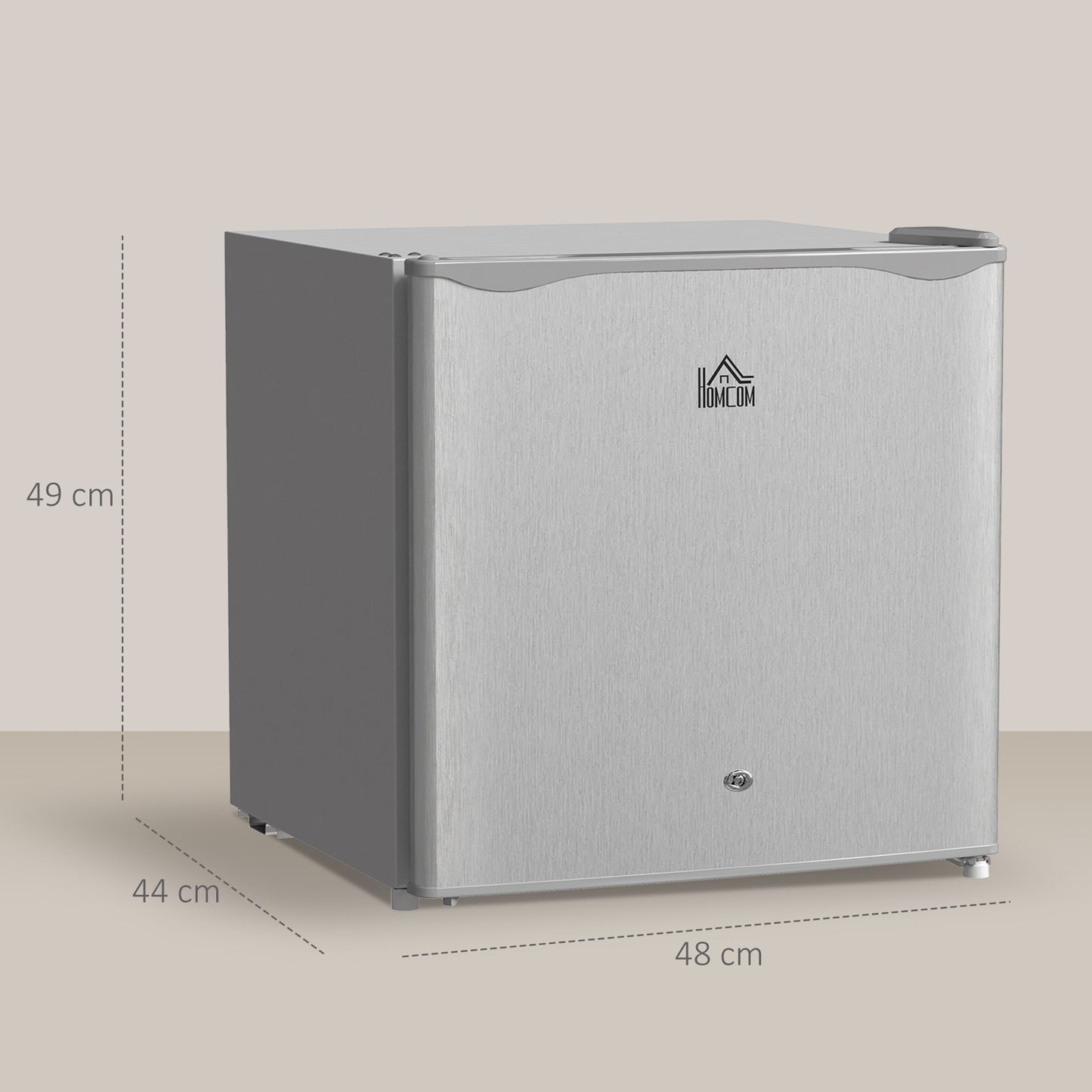 HOMCOM 46 Litre Lockable Countertop Fridge - Grey