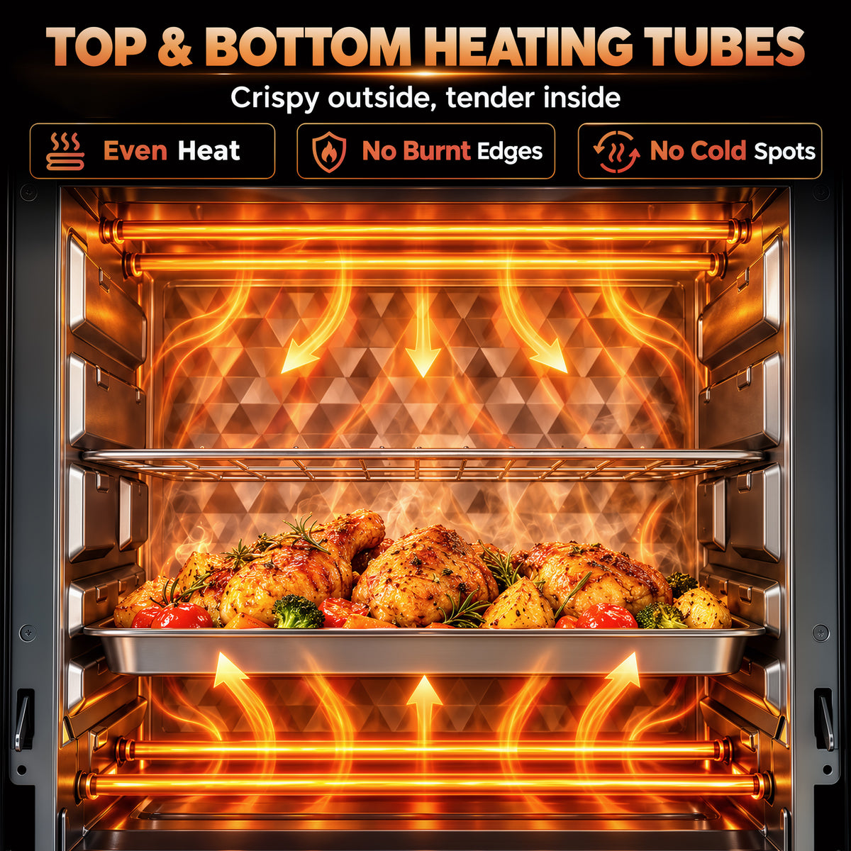 HOMCOM Mini Oven, 15 L Electric Oven and Grill w/ 60-230â„ƒ Adjustable Temperature, 60 Minute Timer, Includes Baking Tray, Black