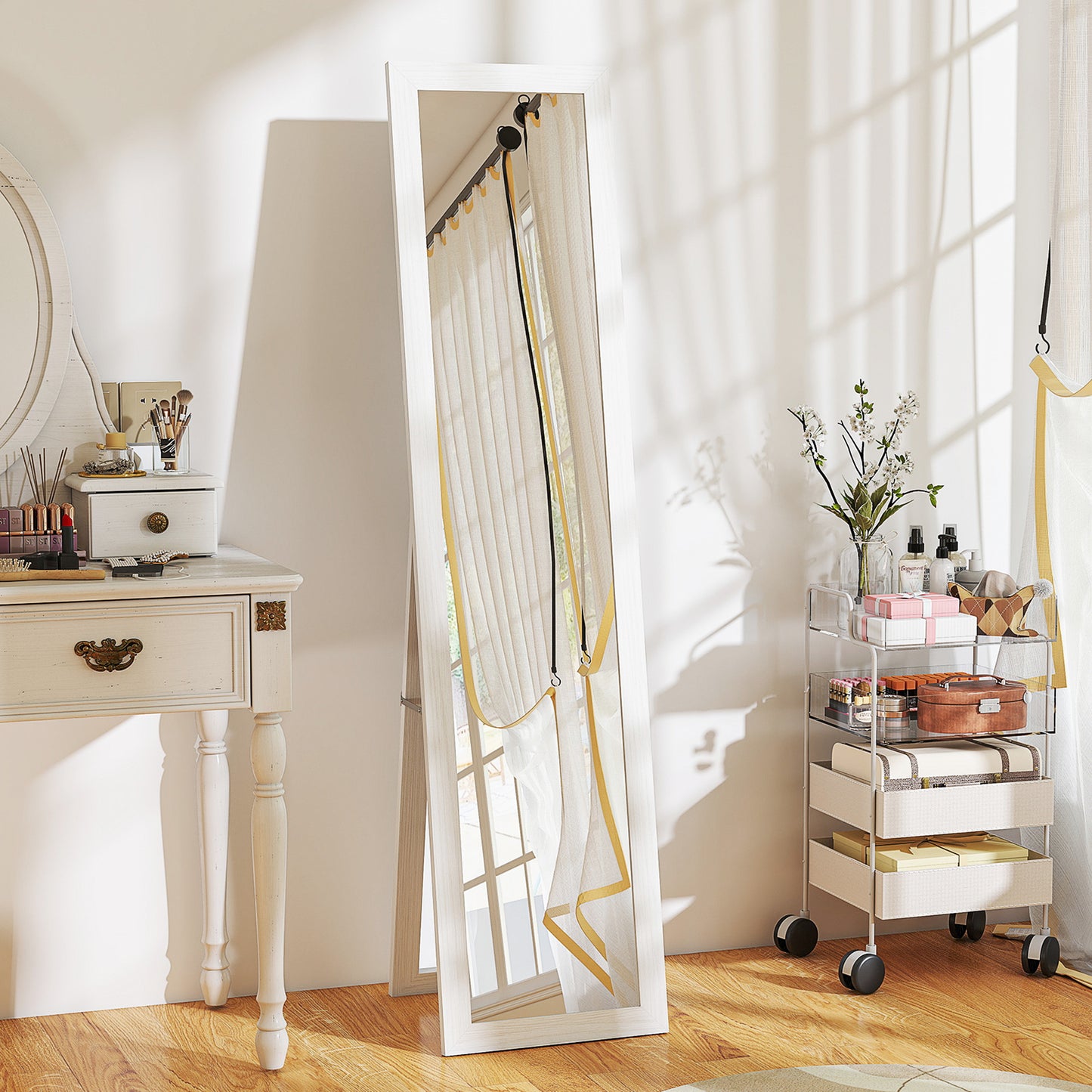HOMCOM 37 x 157 cm Full Length Mirror - White