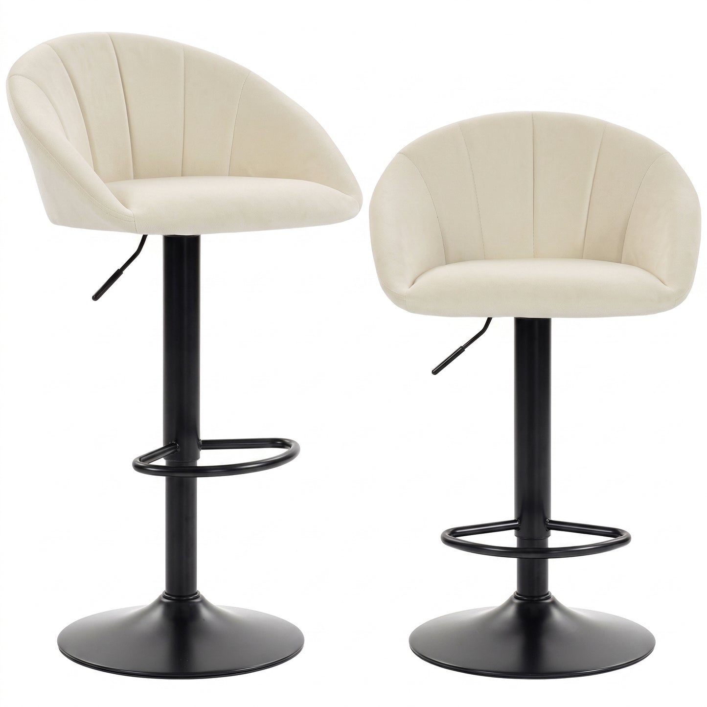 HOMCOM stool counter backs