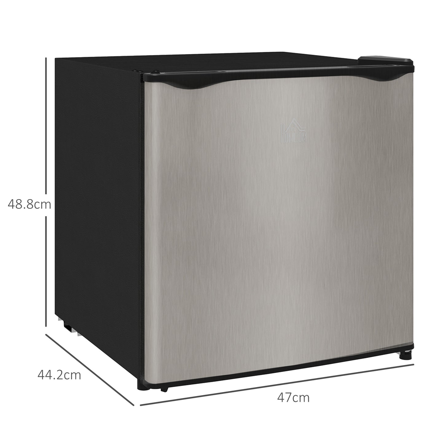 HOMCOM 35L Mini Freezer, -24 to -14 Temperature - Silver Tone