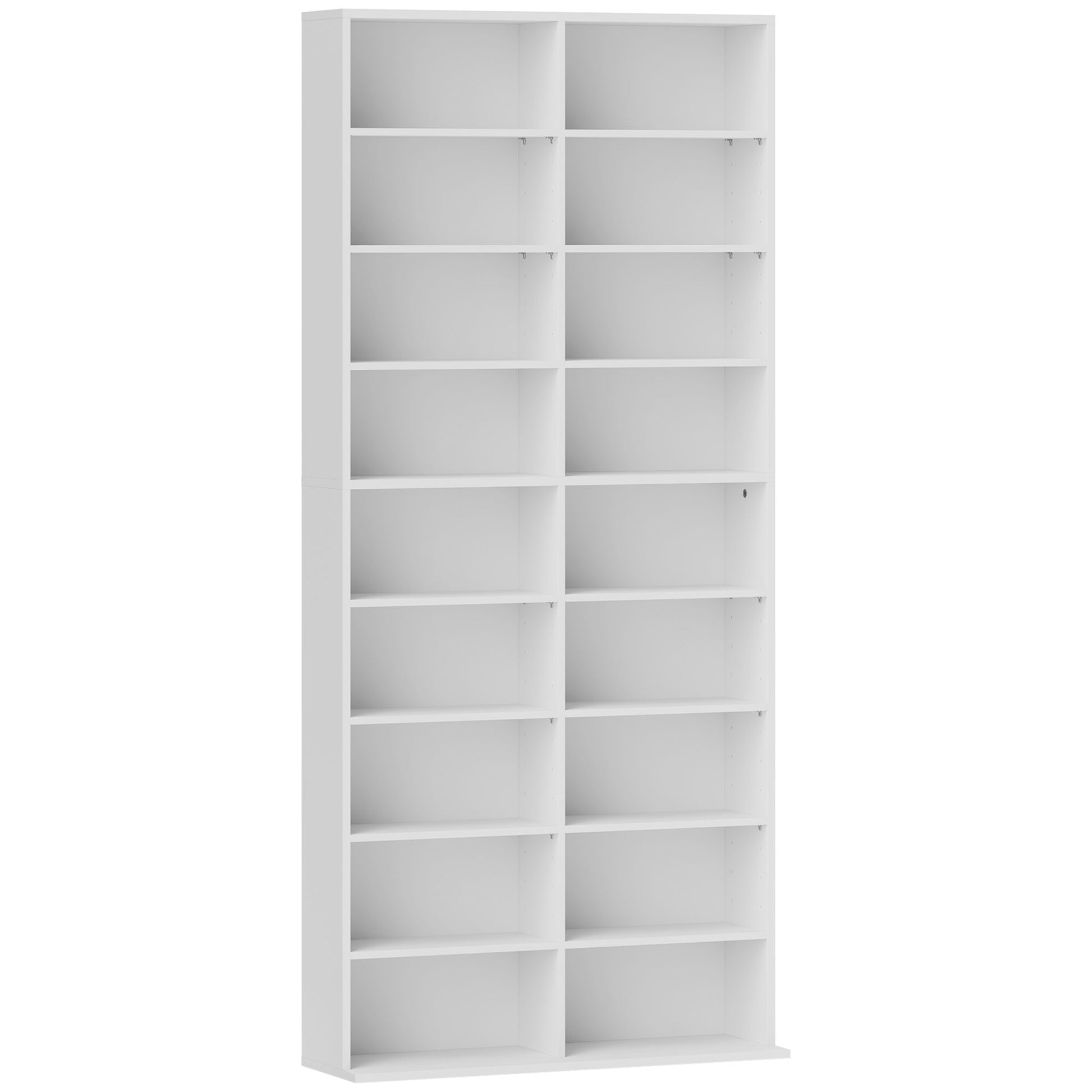 HOMCOM 640 CD Storage Tower - White Default Title