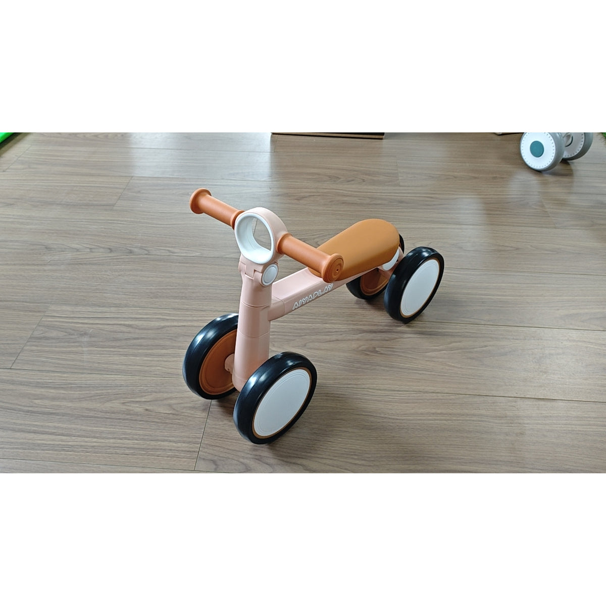 AIYAPLAY Balance Bike, Lightweight Baby Balance Bike with Foldable Design, Adjustable Seat, No Pedal for 1-2 Years, Pink