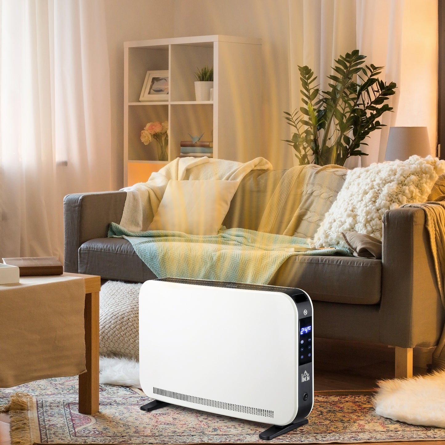 HOMCOM Three-Mode Modern Slimline Heater, 7-35â„ƒ Temperature